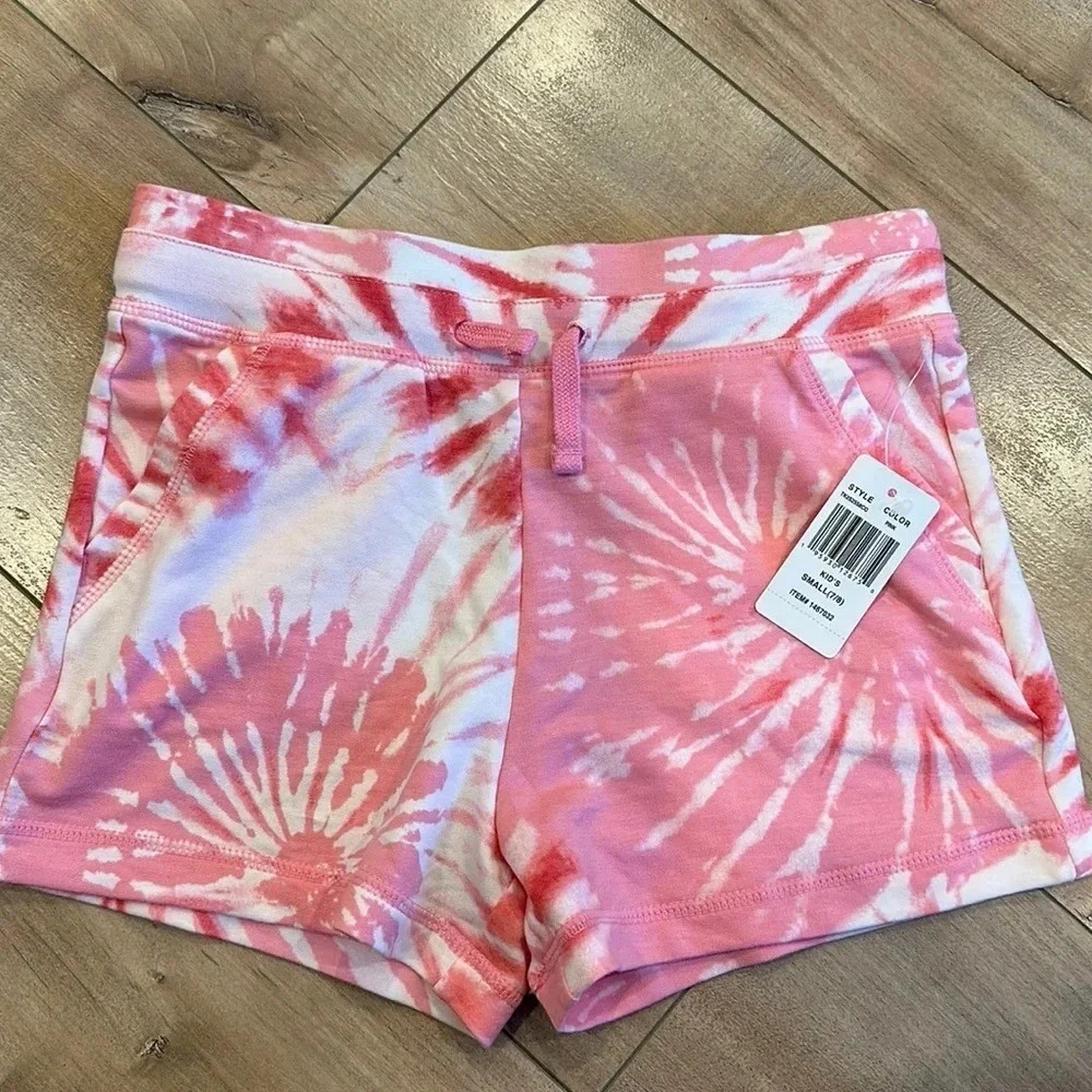 4/$25 NWT 32 Degrees Cool Tie Dye Pink Shorts Girls Sz S (7-8)